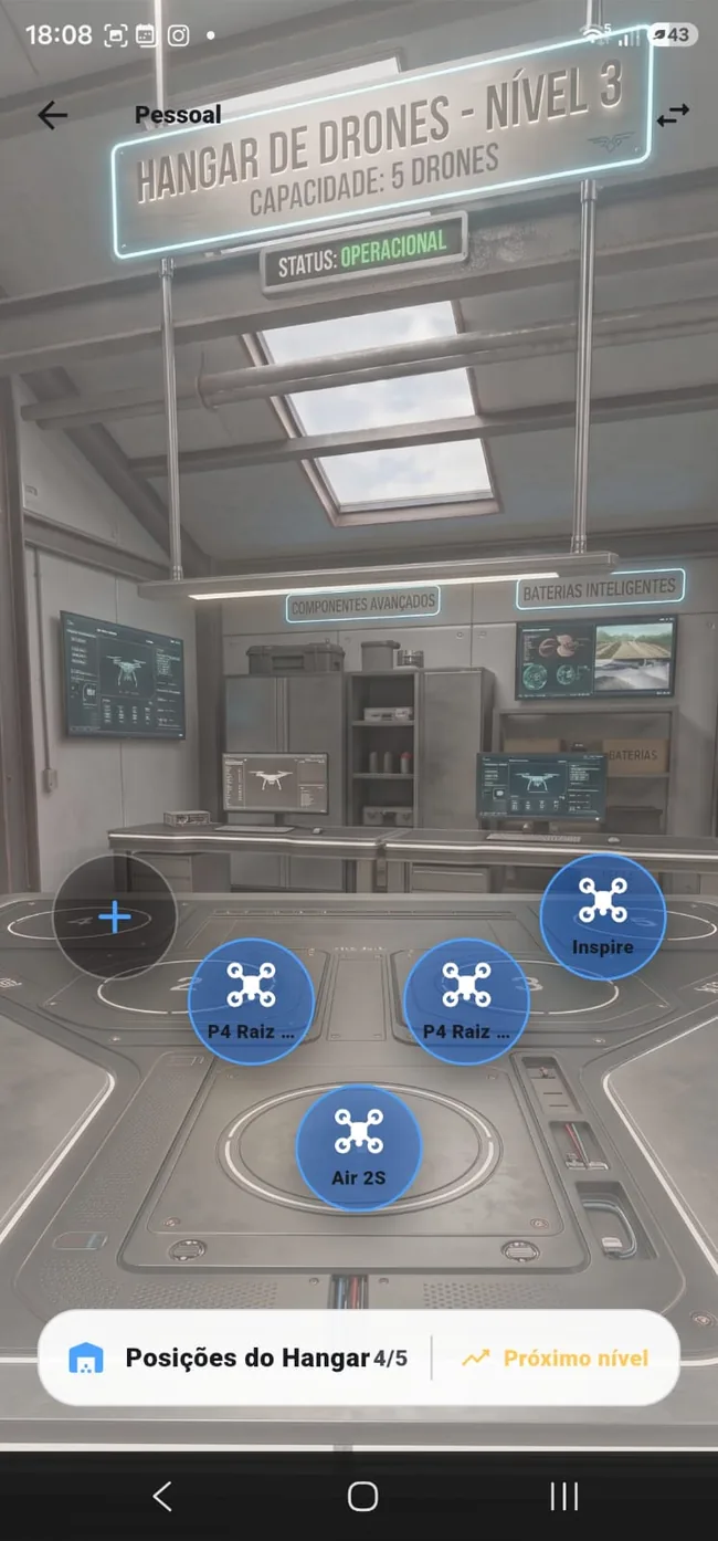 Hangar digital para cadastro de drones